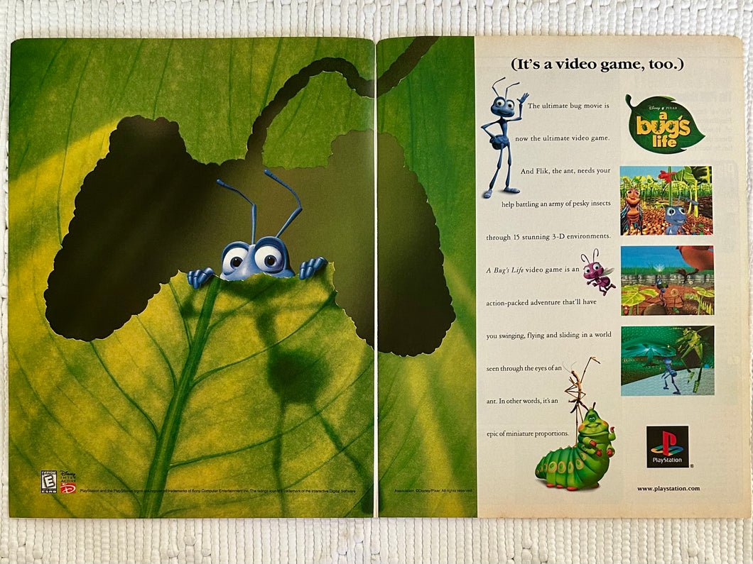 A Bug’s Life - PlayStation - Original Vintage Advertisement - Print Ads - Laminated A3 Poster