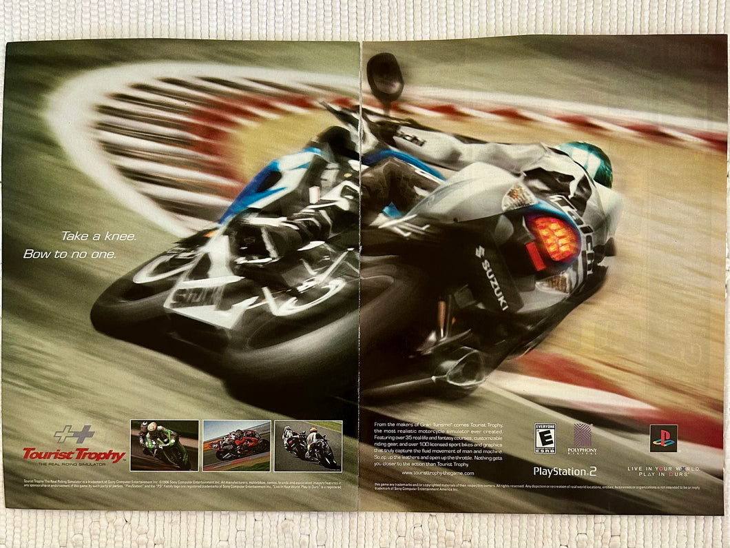 Tourist Trophy - PS2 - Original Vintage Advertisement - Print Ads - Laminated A3 Poster