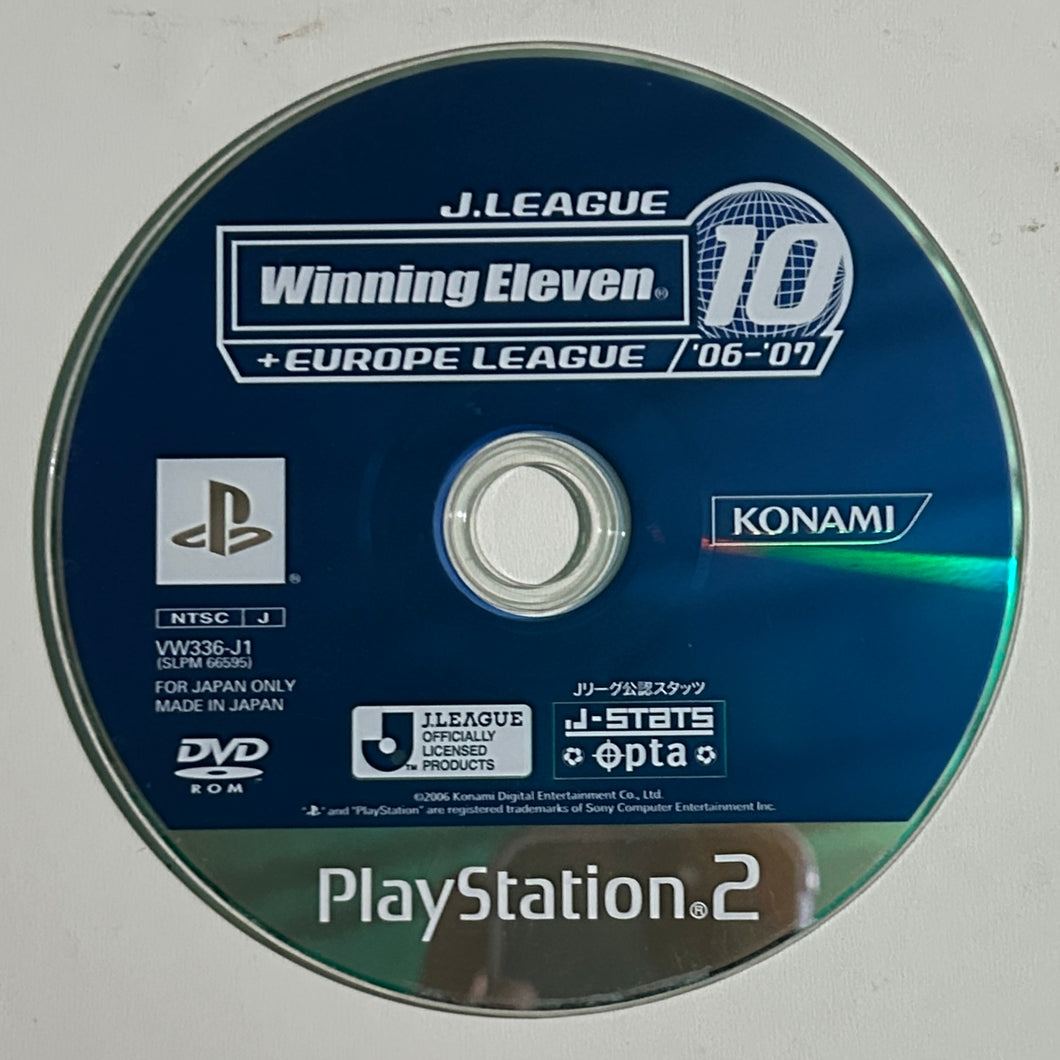 J.League Winning Eleven 10 + Europa League 06-07 - PlayStation 2 - NTSC-JP - Disc (SLPM-66595)