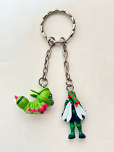 Load image into Gallery viewer, Digimon Adventure 02 - Wormmon &amp; Stingmon - Double Keychain
