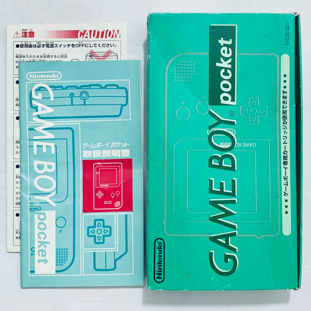Game Boy Pocket System Console - GameBoy - JP - Box & Manual - Green ver. (MGB-001)