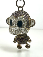 Load image into Gallery viewer, Sparkly Rhinestone Monkey Keychain
