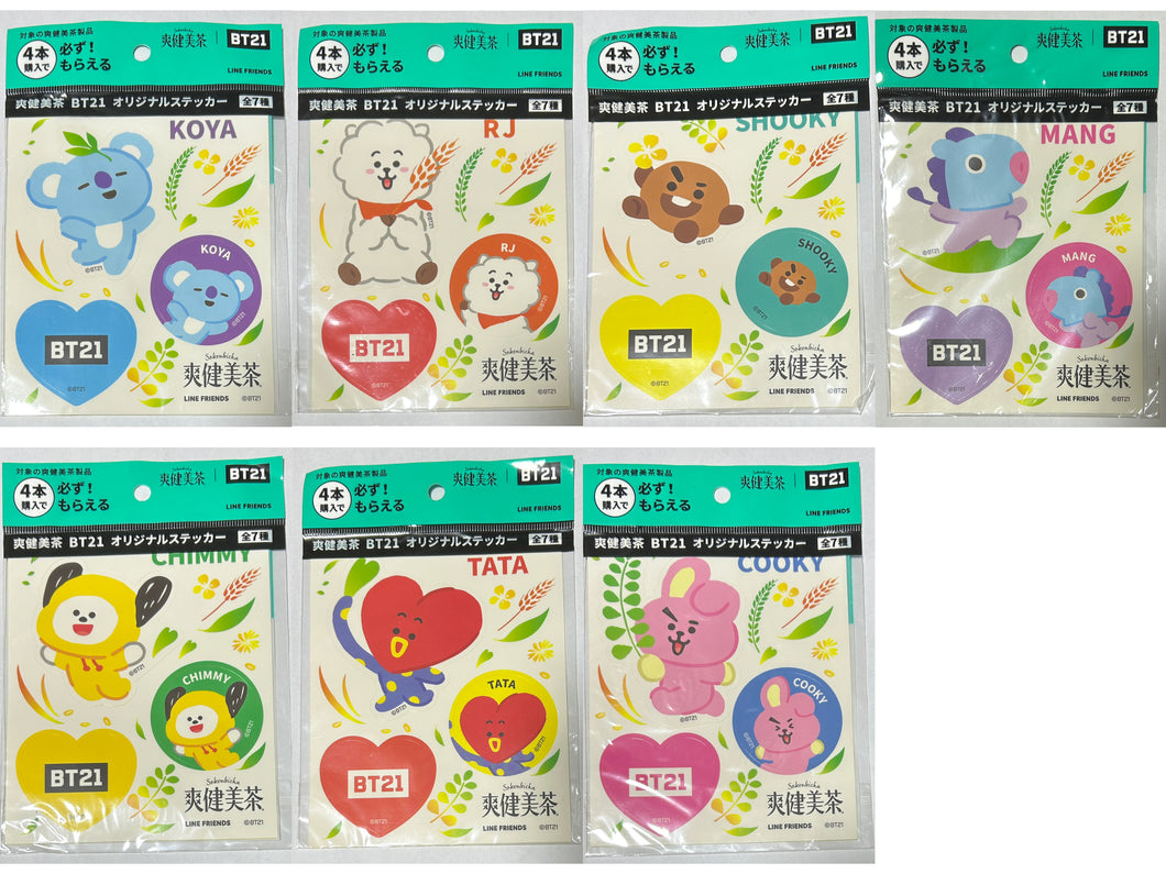 BT21 x Sokenbicha Original Sticker (Set of 7) - BTS