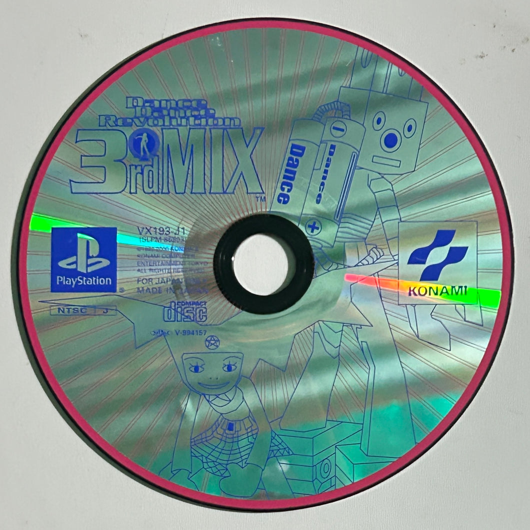 Dance Dance Revolution 3rd Mix - PlayStation - PS1 / PSOne - NTSC-JP - Disc (SLPM-86503)