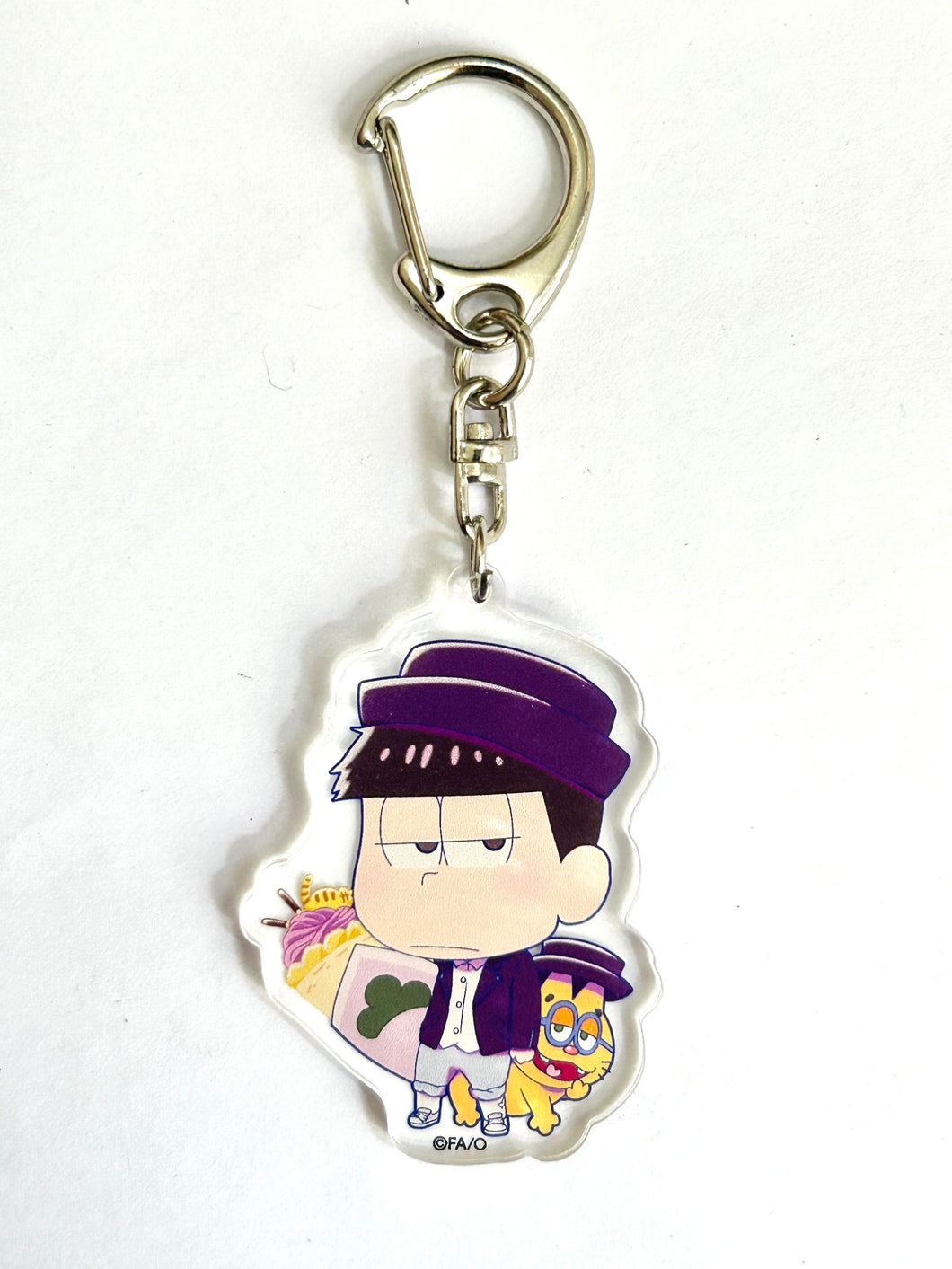 Character Crepe! Meets Osomatsu-san ~Cawaii Matsu~ Trading Chibi Acrylic Keychains - Matsuno Ichimatsu & ESP Nyanko