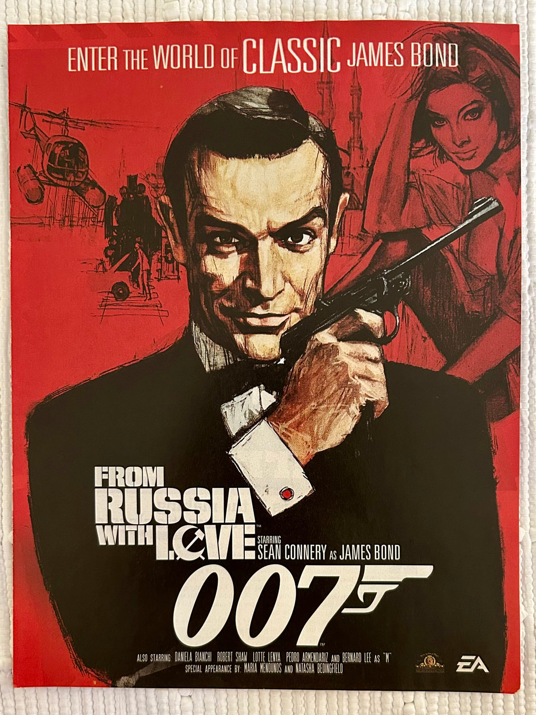 James Bond 007: From Russia With Love - PS2 Xbox NGC - Original Vintage Advertisement - Print Ads - Laminated A4 Poster