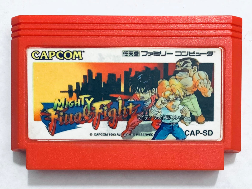 Mighty Final Fight - Famiclone - FC / NES - Vintage - Red Cart