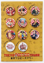 Load image into Gallery viewer, One Piece - Usopp, Chopper, Franky &amp; Brook - Can Badge Set - Tokyo OP Tower (6 Pcs)
