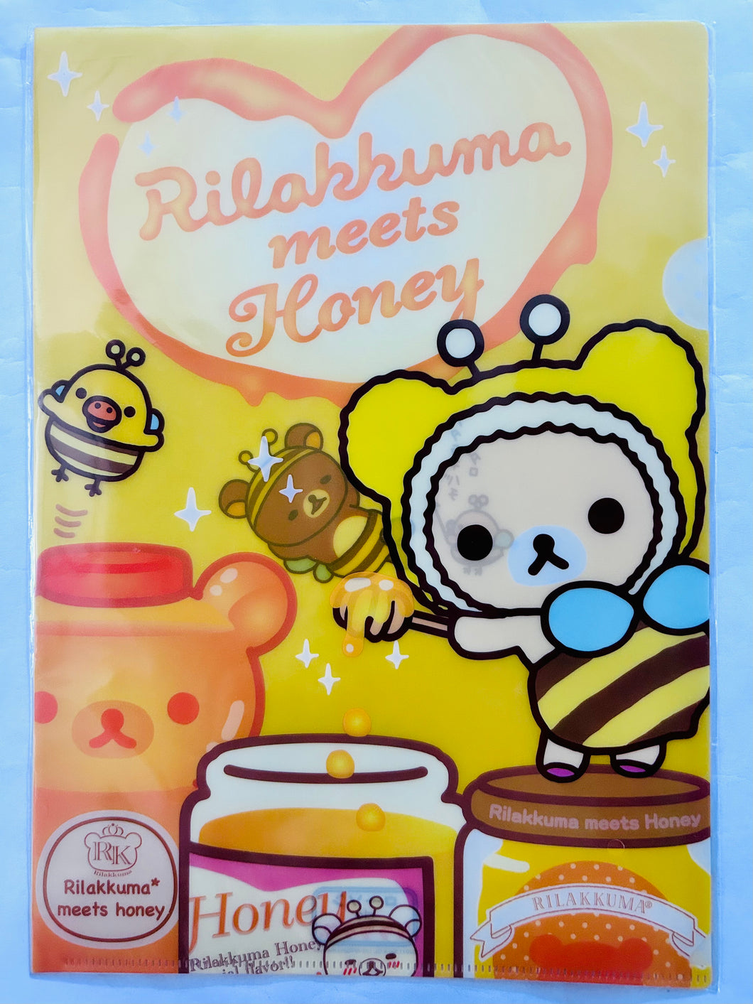 Rilakkuma Meets Honey A4 Clear File