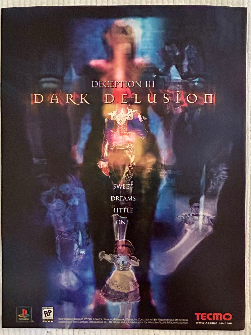 Deception III: Dark Delusion  - PlayStation - Original Vintage Advertisement - Print Ads - Laminated A4 Poster