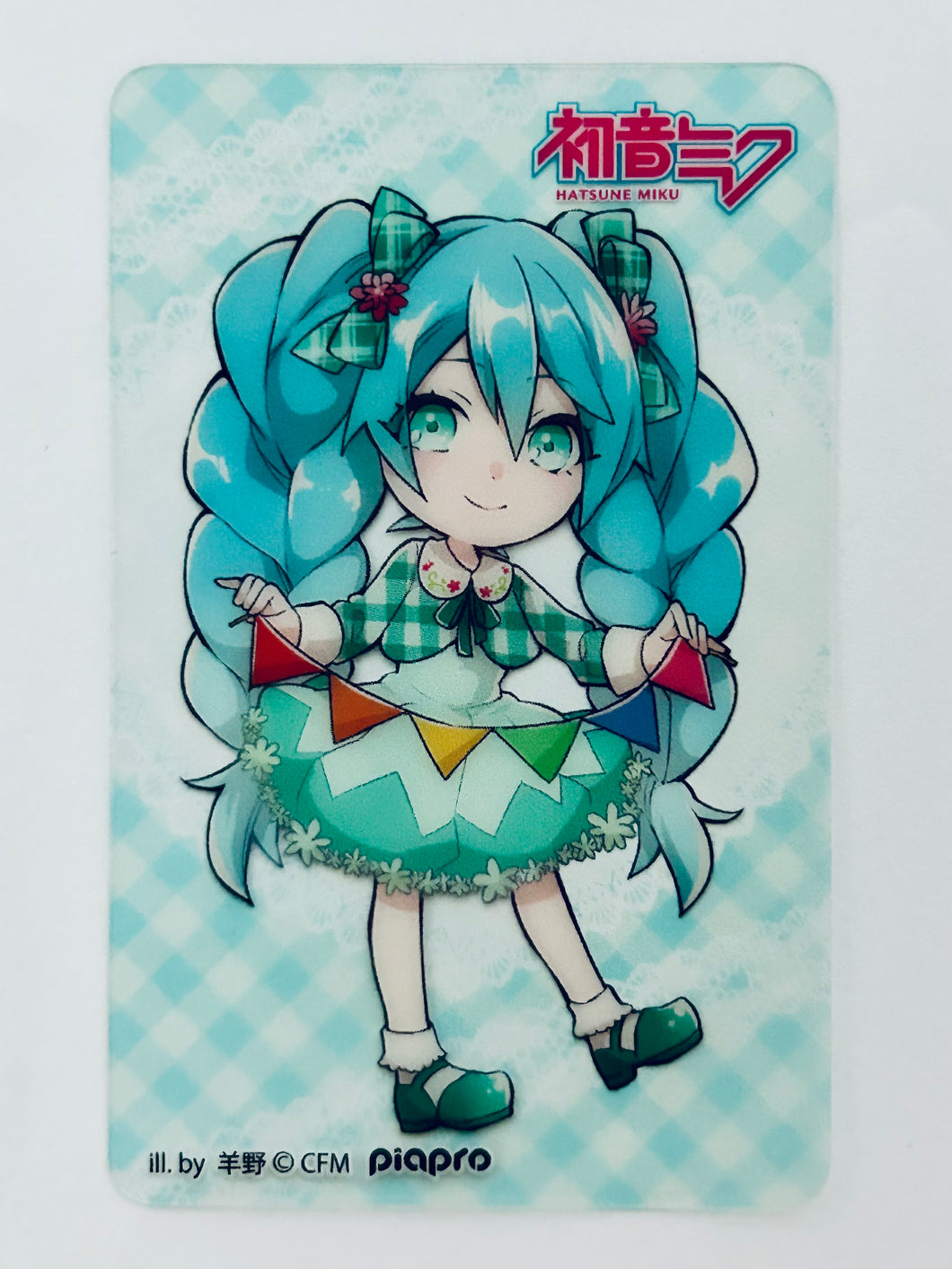 Piapro Characters - Hatsune Miku - Clear Character Card
