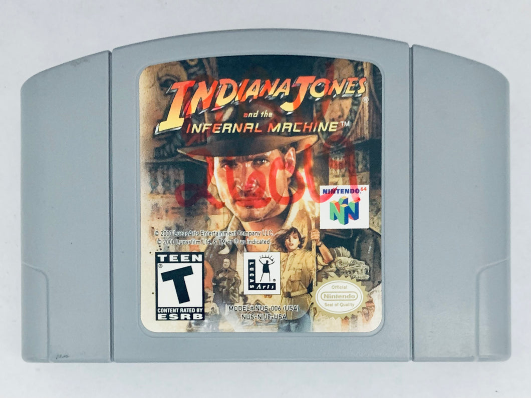 Indiana Jones and the Infernal Machine - Nintendo 64 - N64 - NTSC-US - Cart (NUS-NIJE-USA)