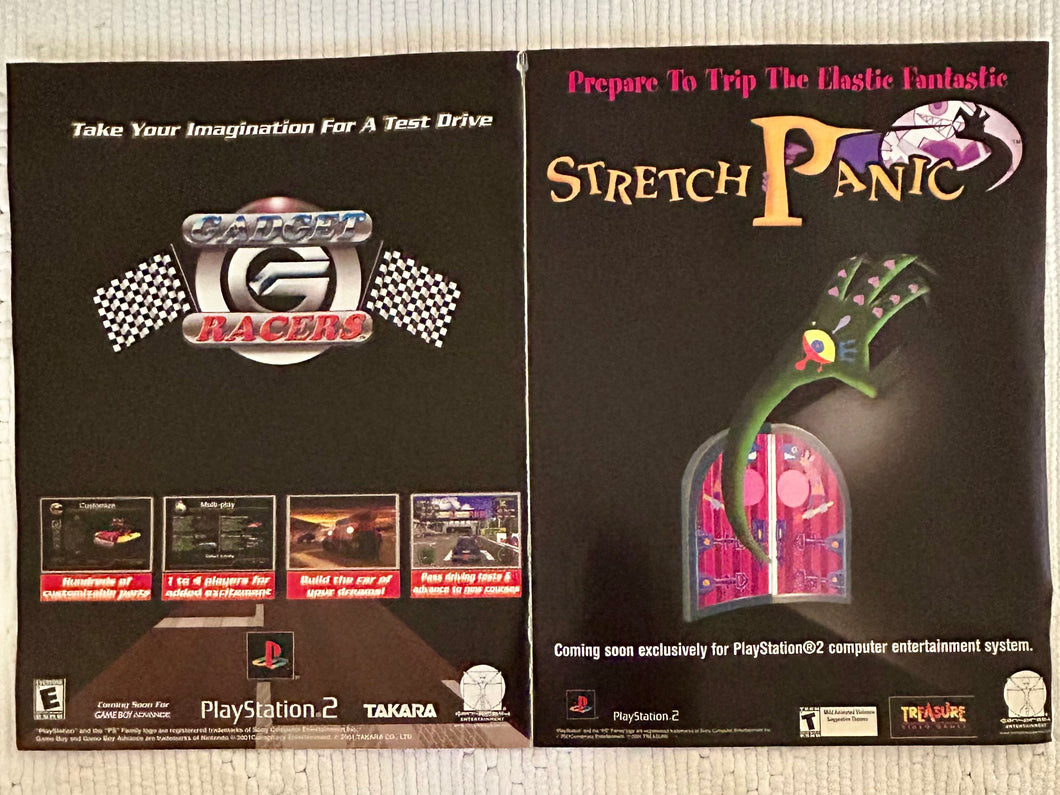 Stretch Panic - PS2 - Original Vintage Advertisement - Print Ads - Laminated A3 Poster