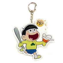 Cargar imagen en el visor de la galería, Osomatsu-san x Bakudan-yaki Honpo - Matsuno Jyushimatsu - Acrylic Keychain
