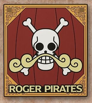 One Piece - Roger Pirates Flag - Rubber Coaster