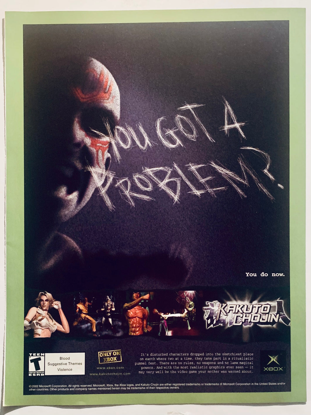 Kabuto Chojin - Xbox - Original Vintage Advertisement - Print Ads - Laminated A4 Poster