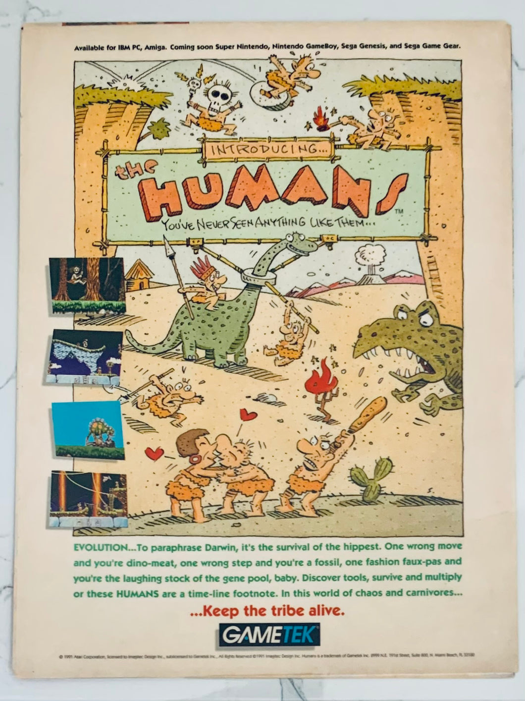 The Humans - Genesis - Original Vintage Advertisement - Print Ads - Laminated A4 Poster