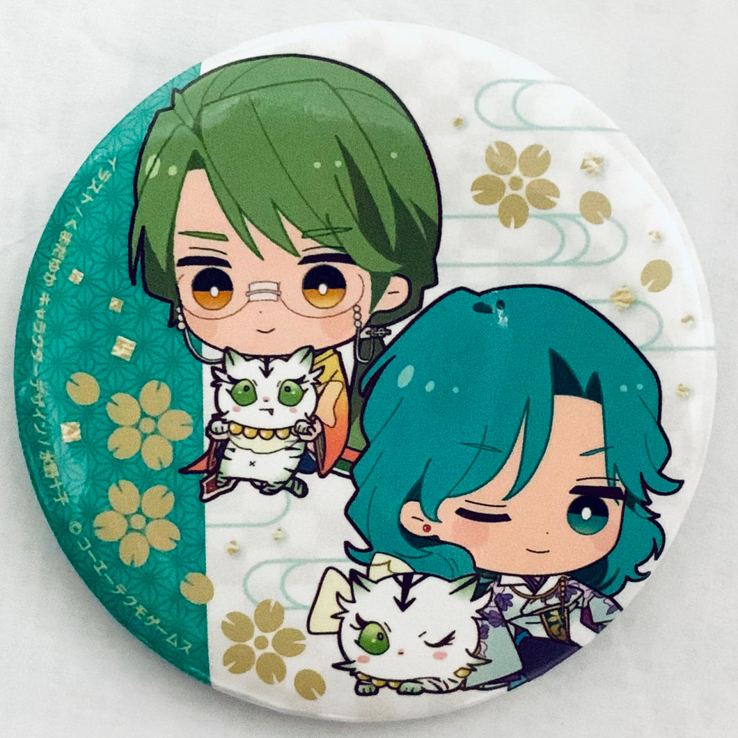 Harukanaru Toki no Naka de - Tachibana no Tomomasa & Fujiwara no Takamichi - Neo Romance Can Badge