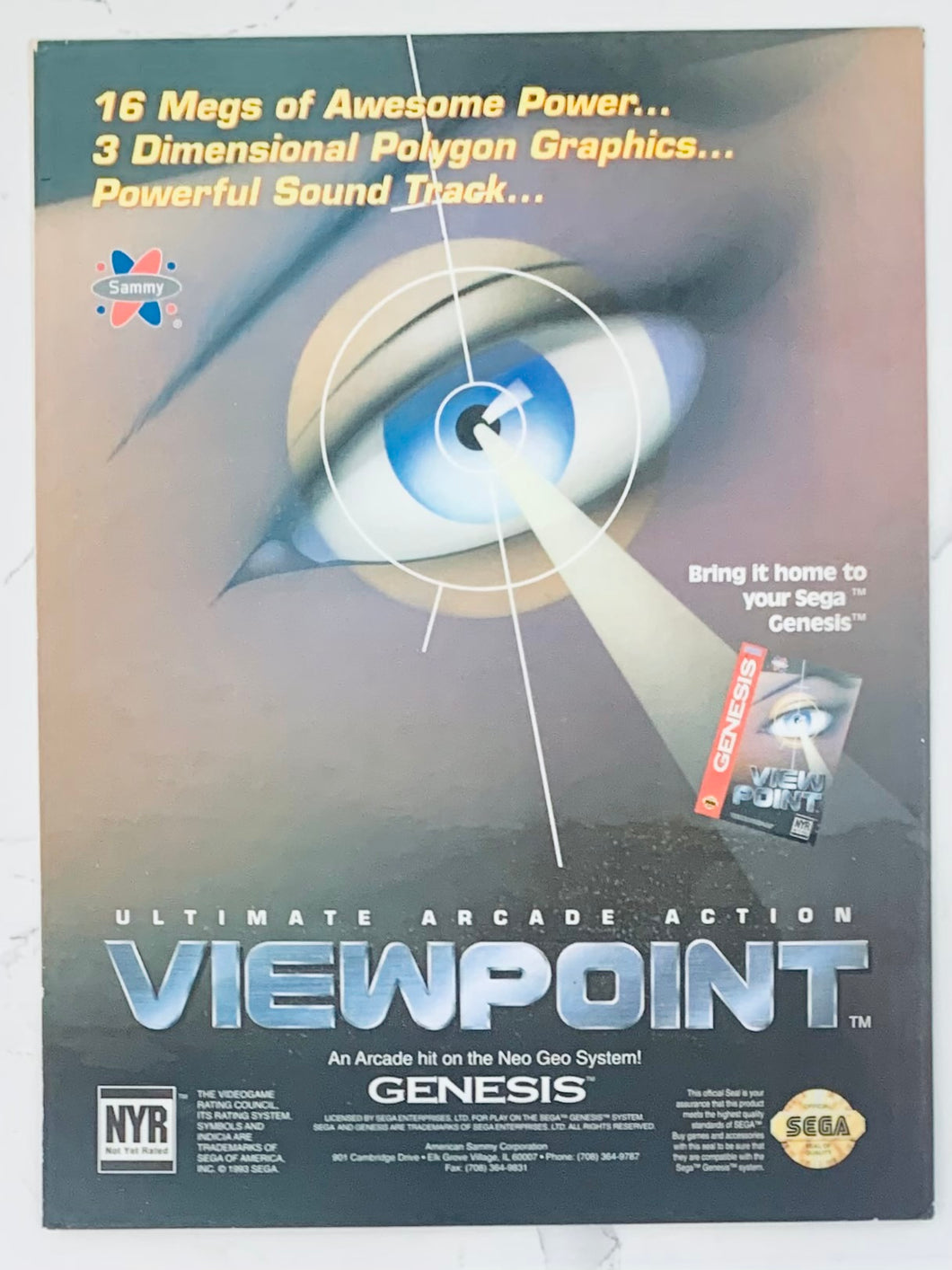 Viewpoint - Genesis - Original Vintage Advertisement - Print Ads - Laminated A4 Poster