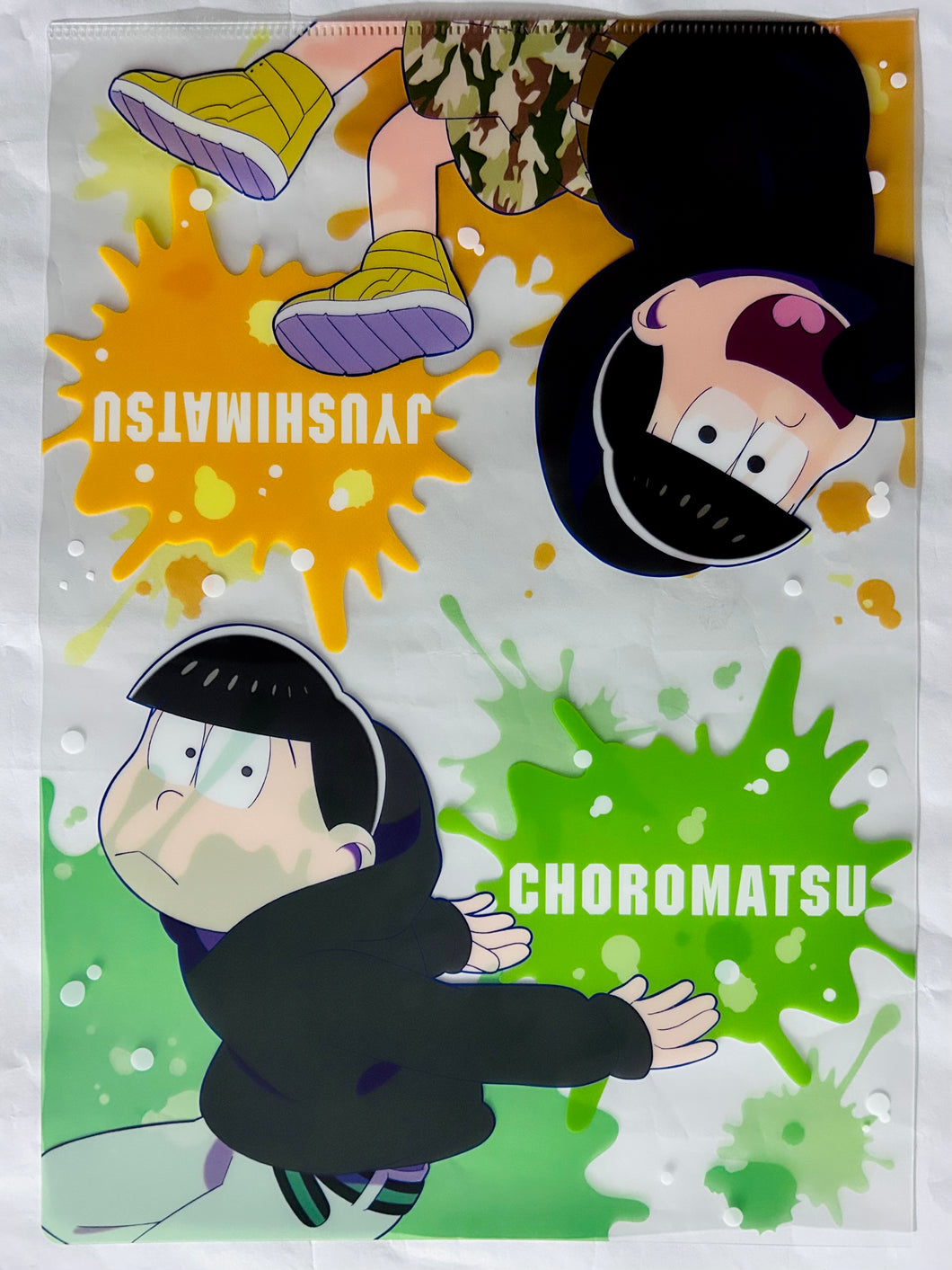 Osomatsu-san Parkour Matsu A4 Clear File Collection - Choromatsu & Jyushimatsu