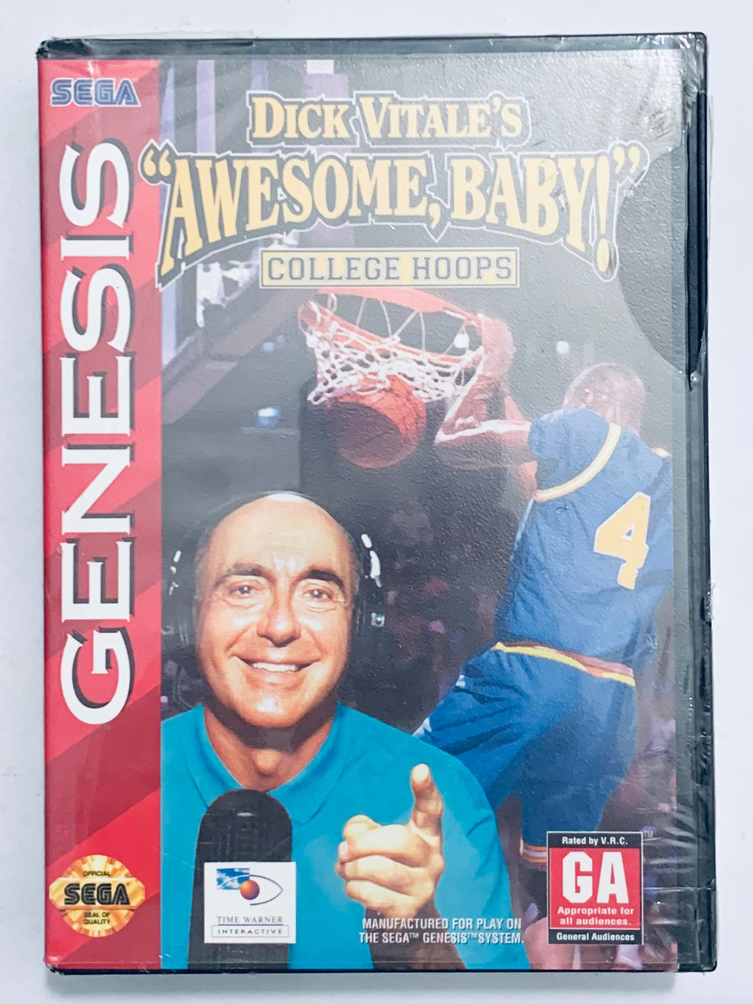 Dick Vitale's Awesome Baby! College Hoops - Sega Genesis - NTSC - Brand New (T-48236)