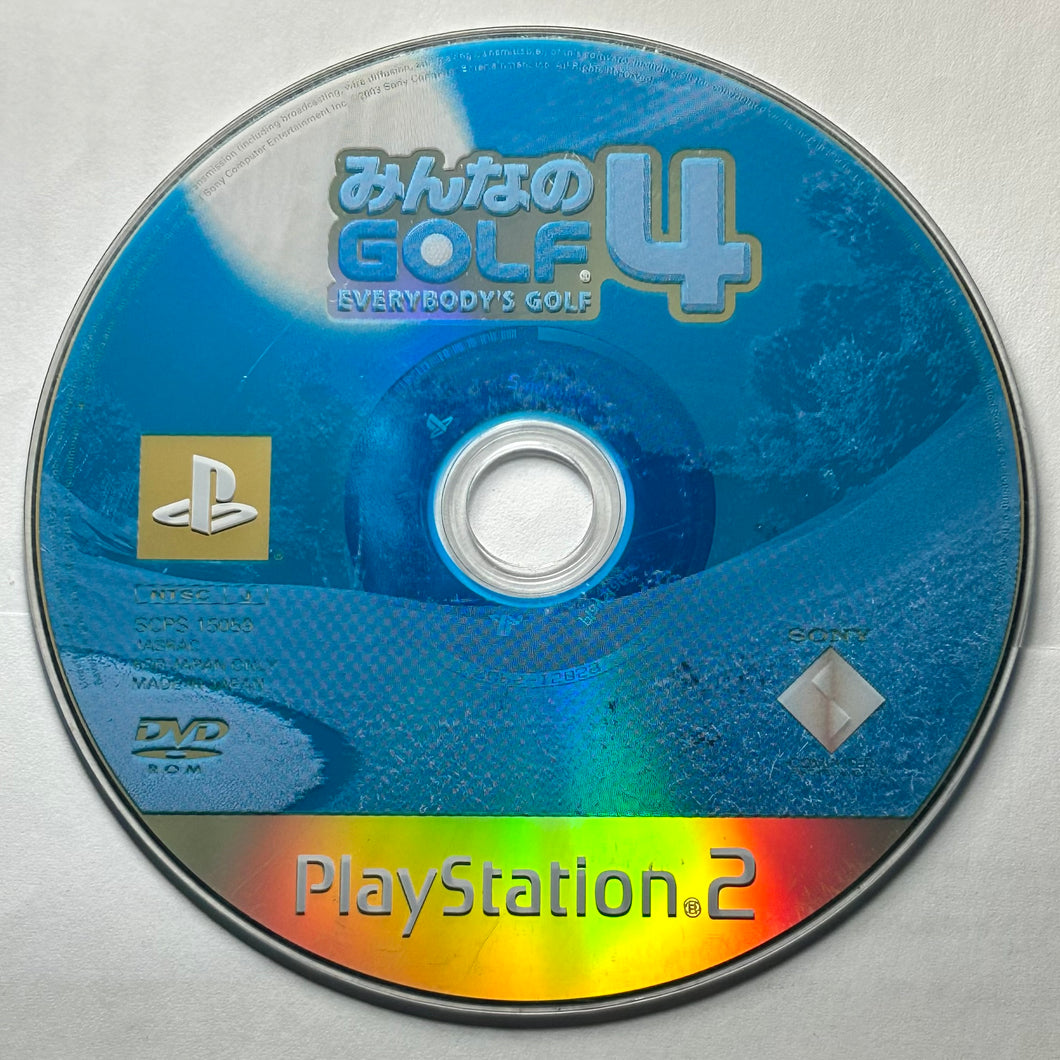 Minna no Golf 4 - PlayStation 2 - PS2 / PSTwo / PS3 - NTSC-JP - Disc (SCPS-15059)
