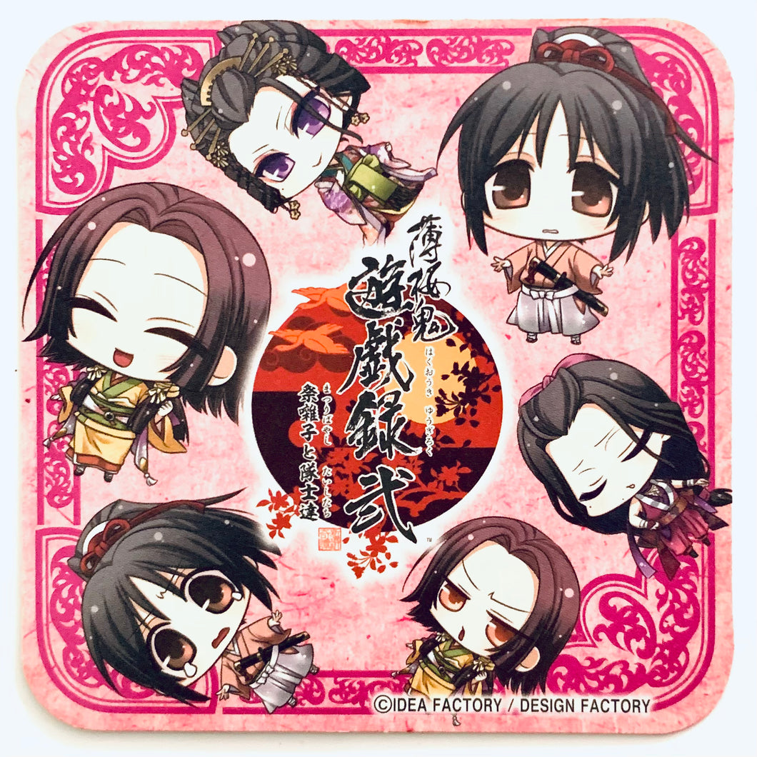 Hakuoki - Chizuru Yukimura, Senhime & Kimigiku - Coaster - Hakuouki Yuugiroku 2 Festival Hayashi and Corps Members x Hana no Mai