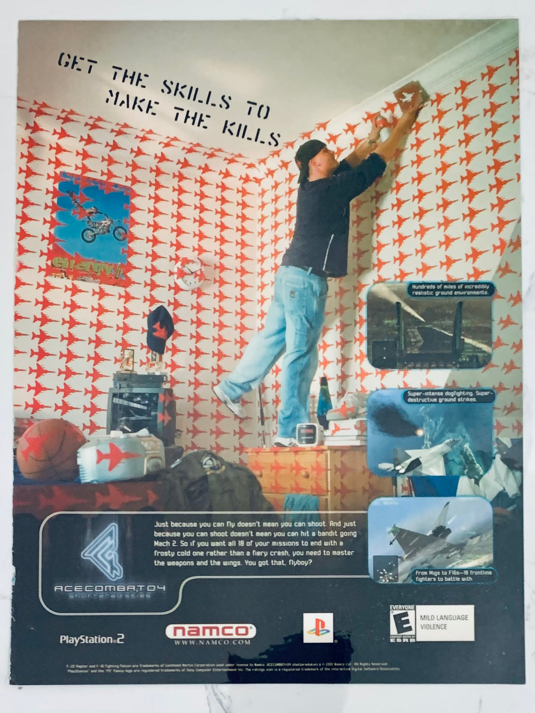 Ace Combat 04: Shortered Skies - PS2 - Original Vintage Advertisement - Print Ads - Laminated A4 Poster