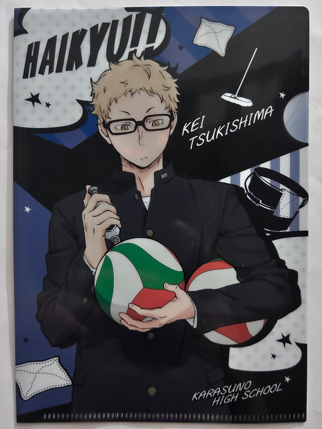 Haikyuu!! - Tsukishima Kei - Mini Clear File Collection Cleaning ver.