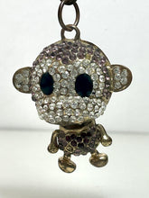 Load image into Gallery viewer, Sparkly Rhinestone Monkey Keychain
