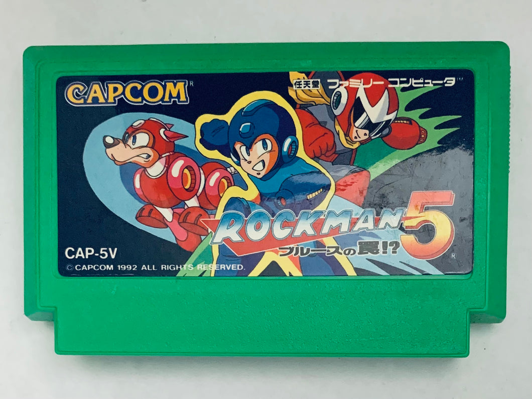 RockMan 5: Blues no Wana!? - Famicom - Family Computer FC - Nintendo - Japan Ver. - NTSC-JP - Cart (CAP-5V)