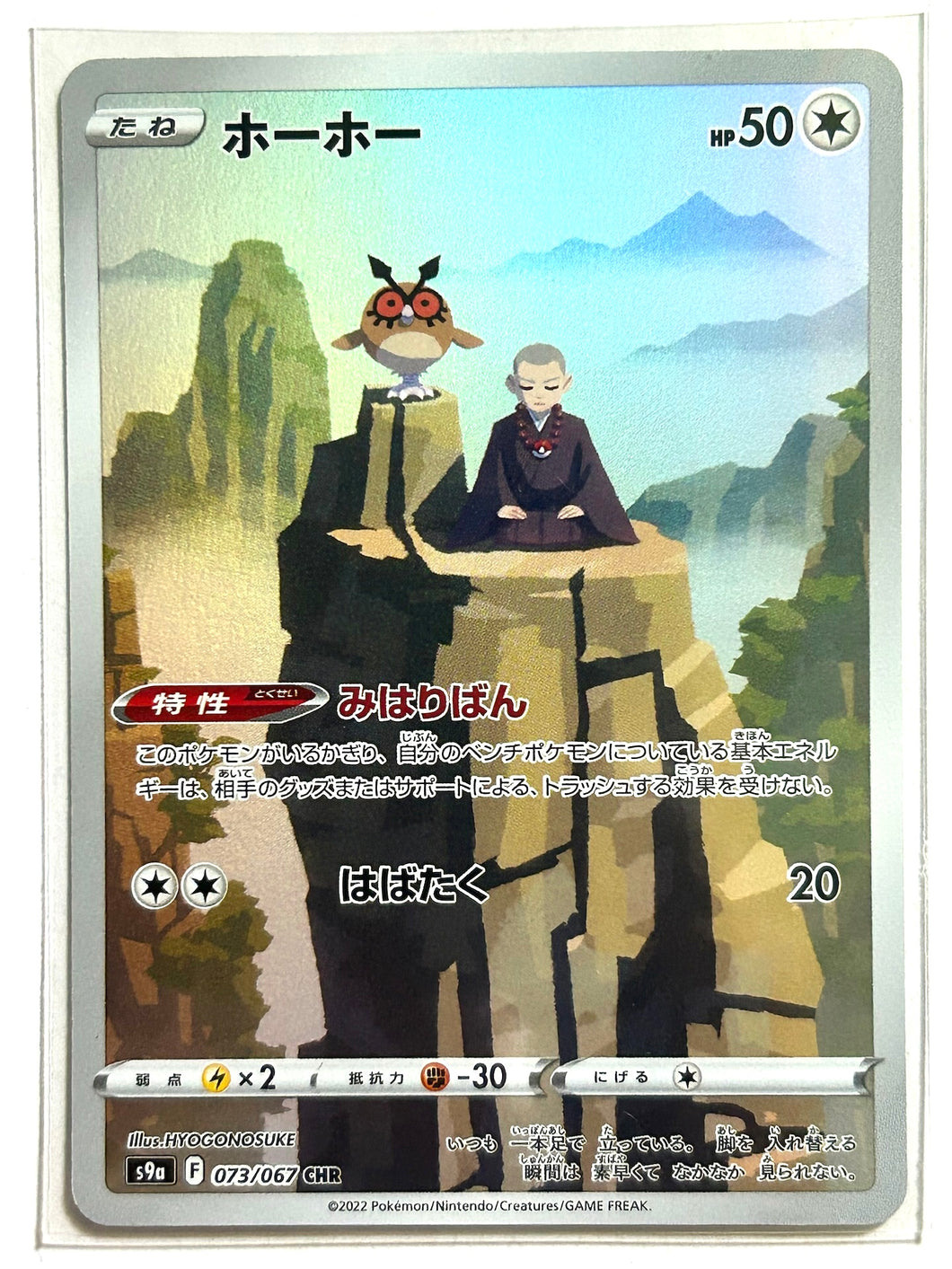 Pokémon Sword & Shield EP Battle Region - Hoothoot - S9a 073/067 CHR - Character Hyper Rare