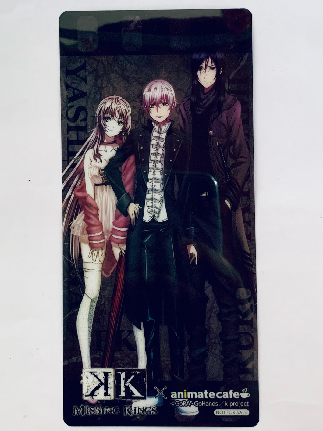 Gekijouban K: Missing Kings - Isana Yashiro, Neko & Yatogami Kurou - Clear Bookmark