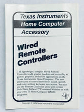 Cargar imagen en el visor de la galería, Wired Remote Controllers - Joystick Set - Texas Instruments TI 99/4a - NOS (PHP-1100)
