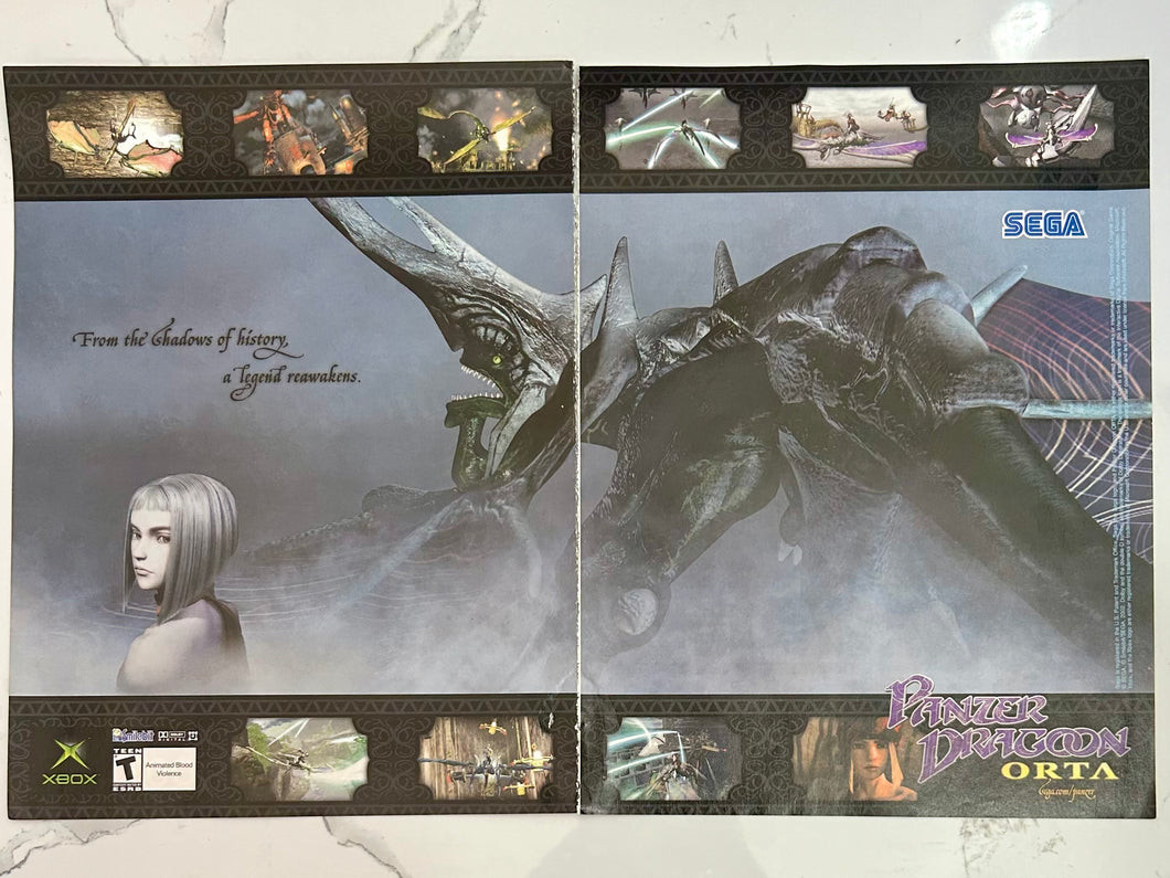 Panzer Dragoon Orta - Xbox - Original Vintage Advertisement - Print Ads - Laminated A3 Poster