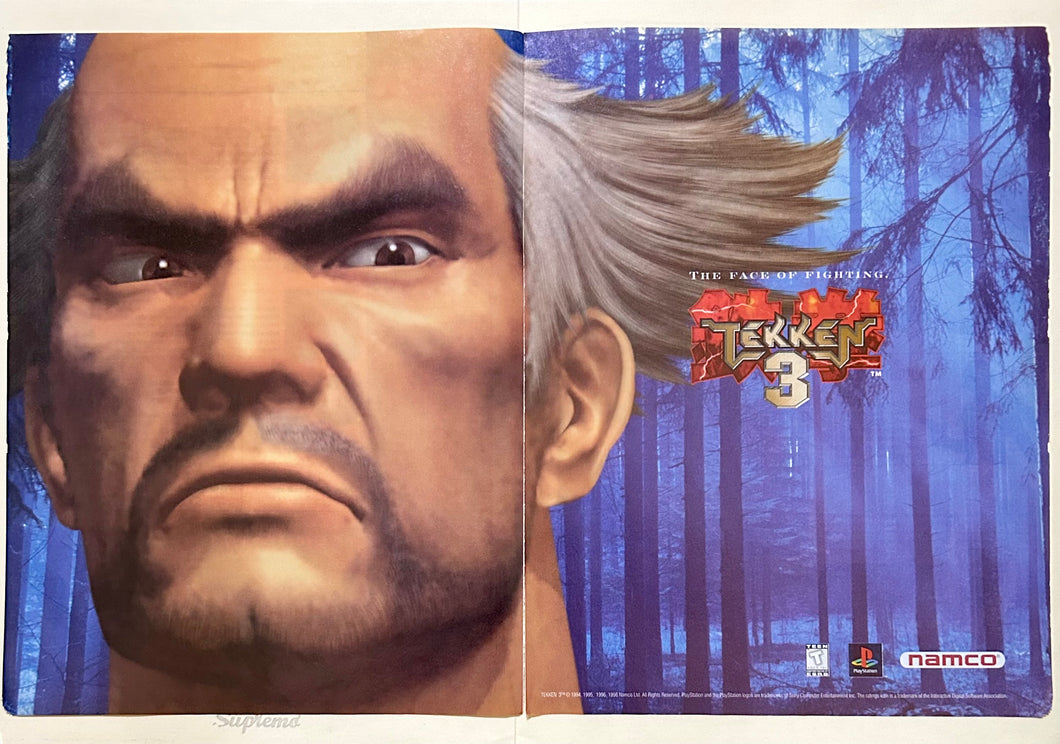 Tekken 3 - PlayStation - Original Vintage Advertisement - Print Ads - Laminated A3 Poster