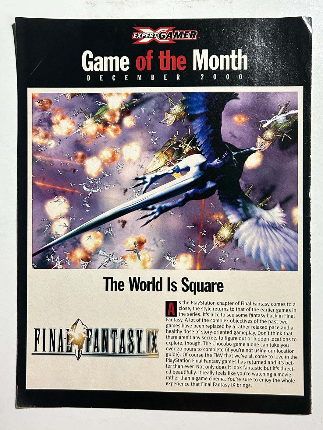Final Fantasy IX - PlayStation - Print Ads - A4 Poster – Cuchiwaii