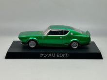 Cargar imagen en el visor de la galería, 1:64 Nissan Skyline Kenmeri 2Dr 1973 (C110) Metallic Green - Model Car
