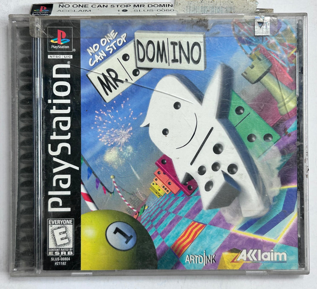 No One Can Stop Mr. Domino - PlayStation - PS1 / PSOne / PS2 / PS3 - NTSC - CIB (SLUS-00804)