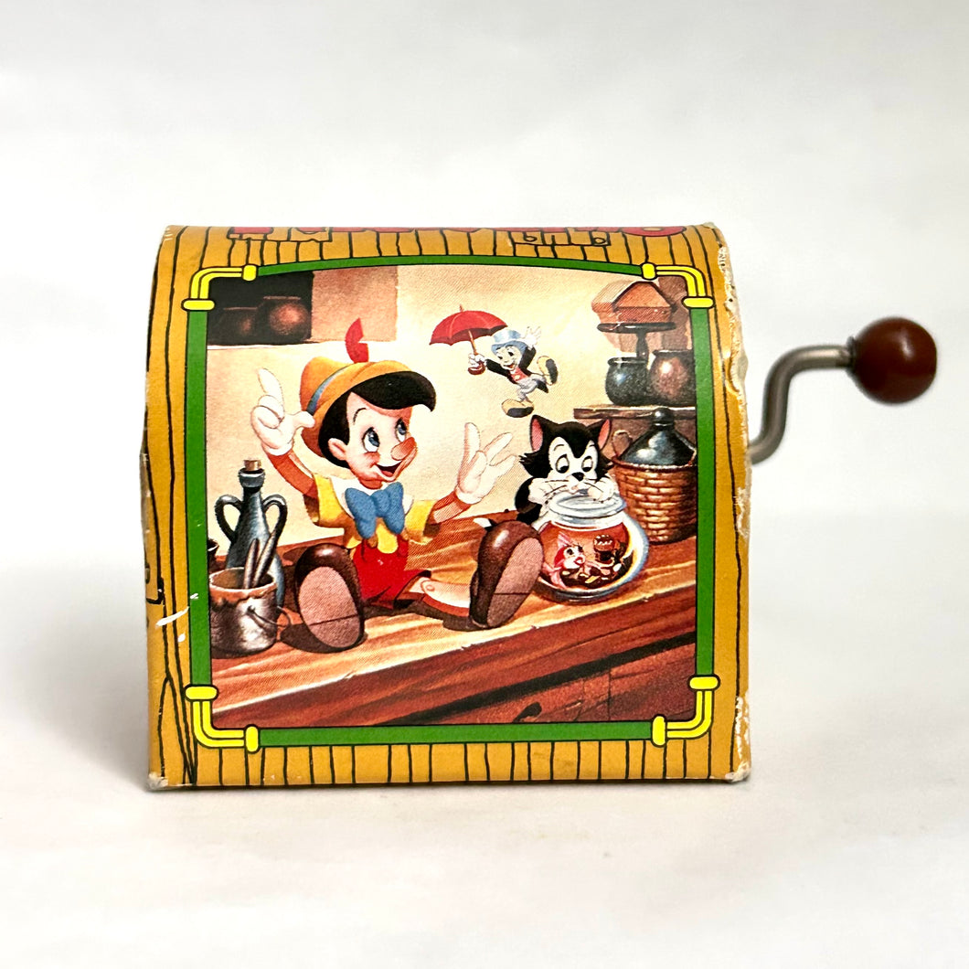 Pinoccio Hand-Cranked Music Box - When You Wish Upon a Star - Tokyo Disneyland
