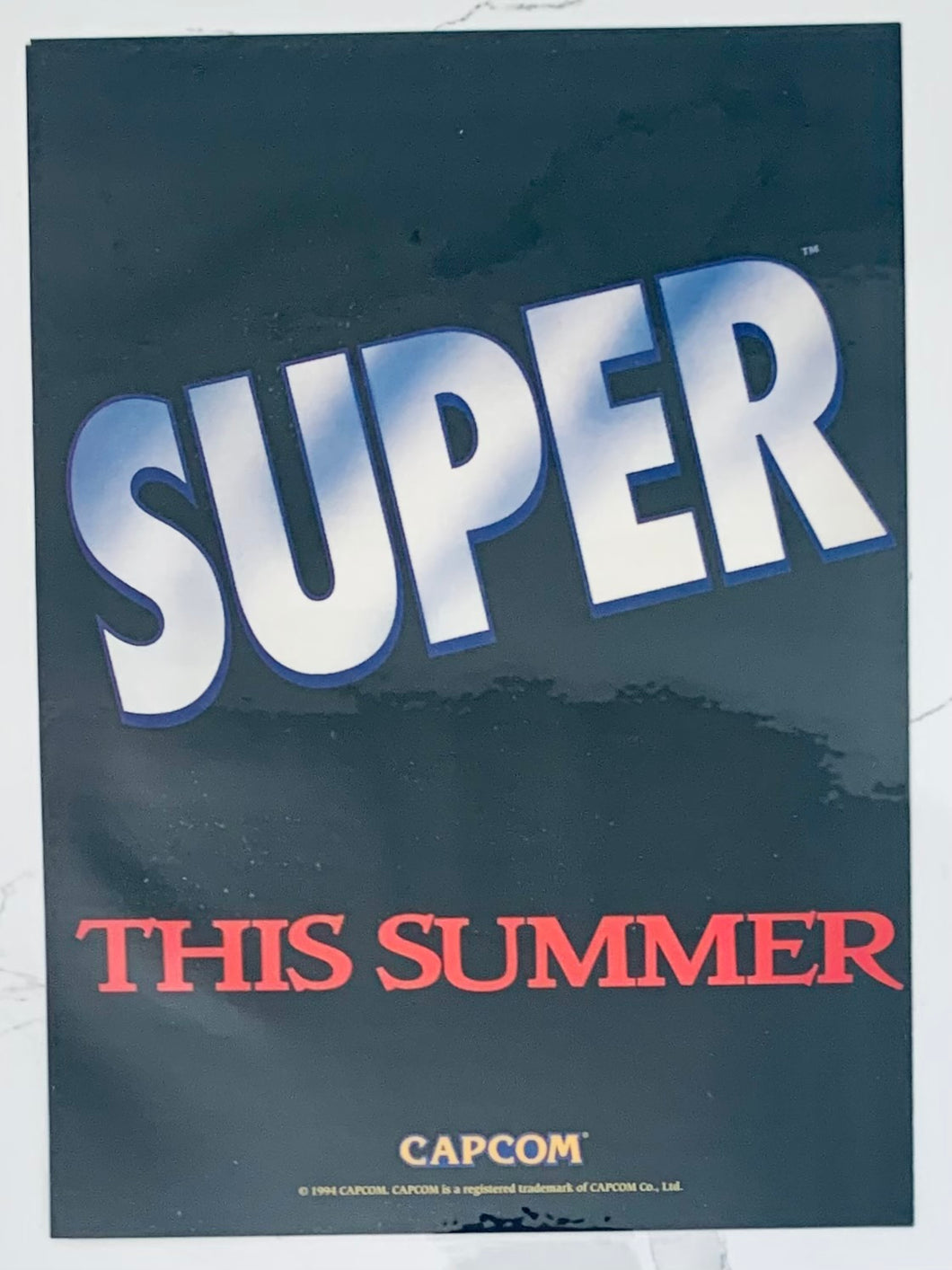 Super Street Fighter II - SNES / Genesis - Original Vintage Advertisement - Print Ads - Laminated A4 Poster
