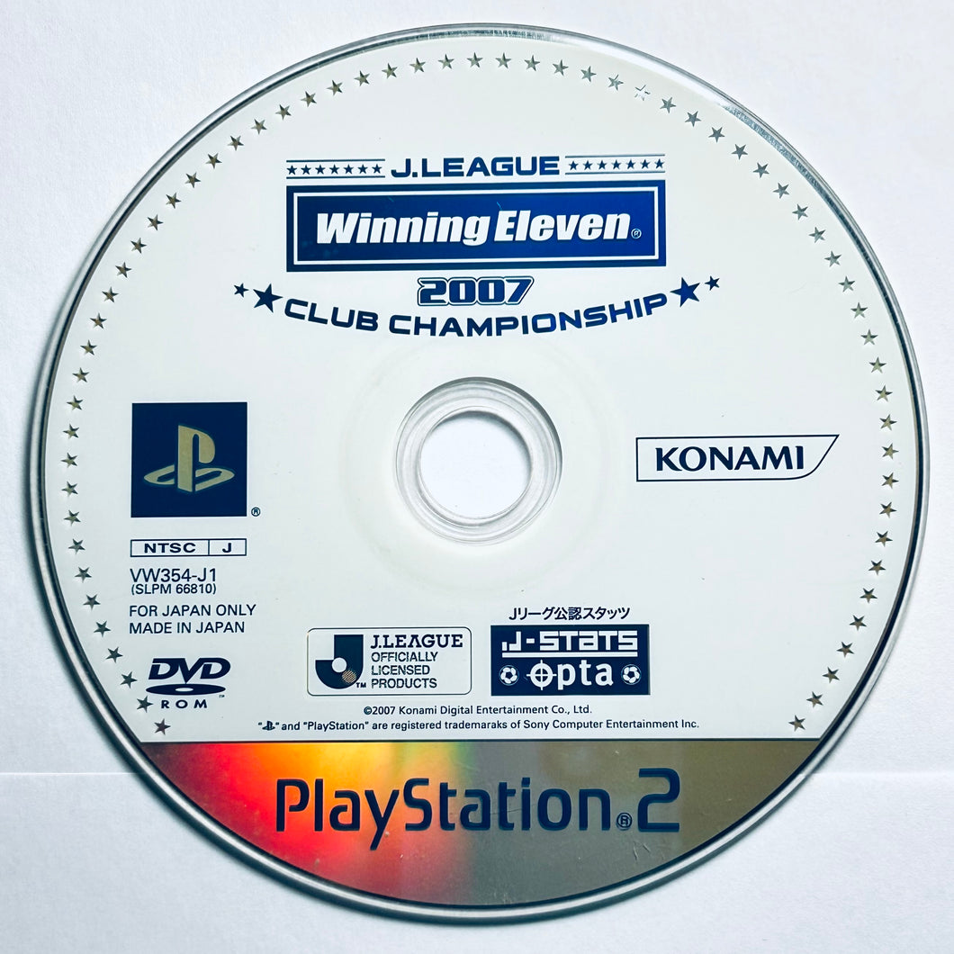 J.League Winning Eleven 2007 Club Championship - PlayStation 2 - PS2 / PSTwo / PS3 - NTSC-JP - Disc (SLPM-66810)