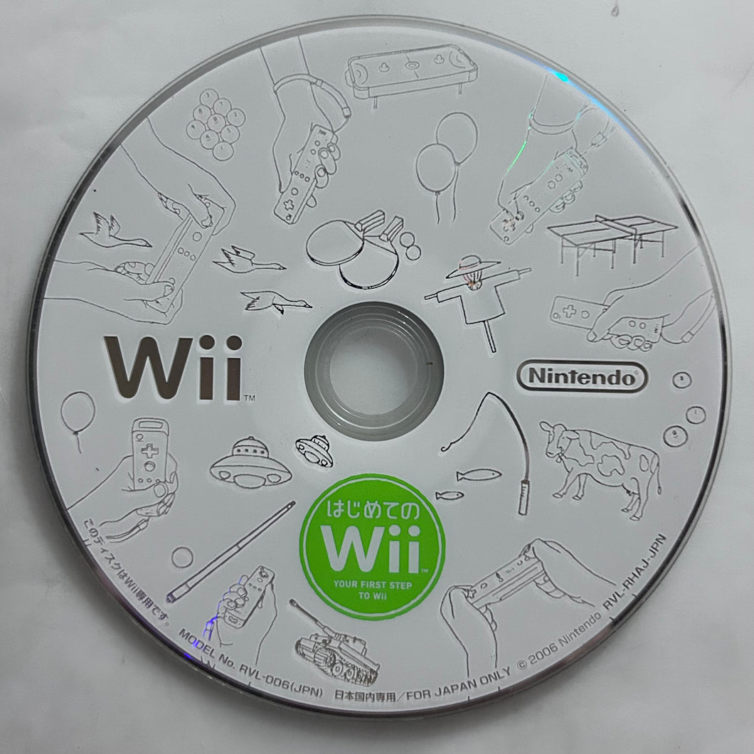 Hajimete no Wii - Nintendo Wii / Wii U - NTSC-JP - Japan ver. - Disc (RVL-RHAJ-JPN)