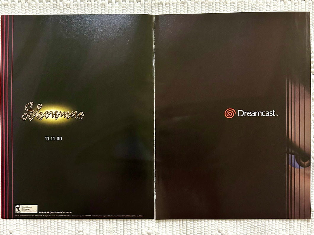 Shenmue - Dreamcast - Original Vintage Advertisement - Print Ads - Laminated A3 Poster
