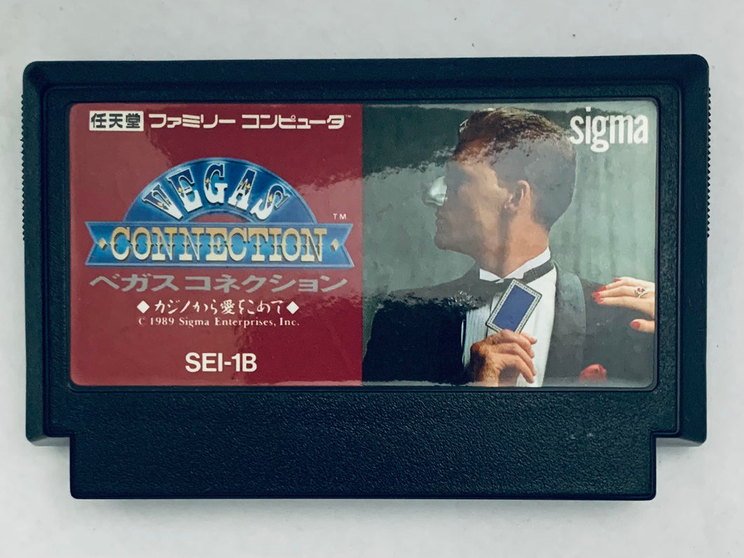 Vegas Connection: Casino Kara Ai o Komete - Famicom - Family Computer FC - Nintendo - Japan Ver. - NTSC-JP - Cart (SEI-1B)