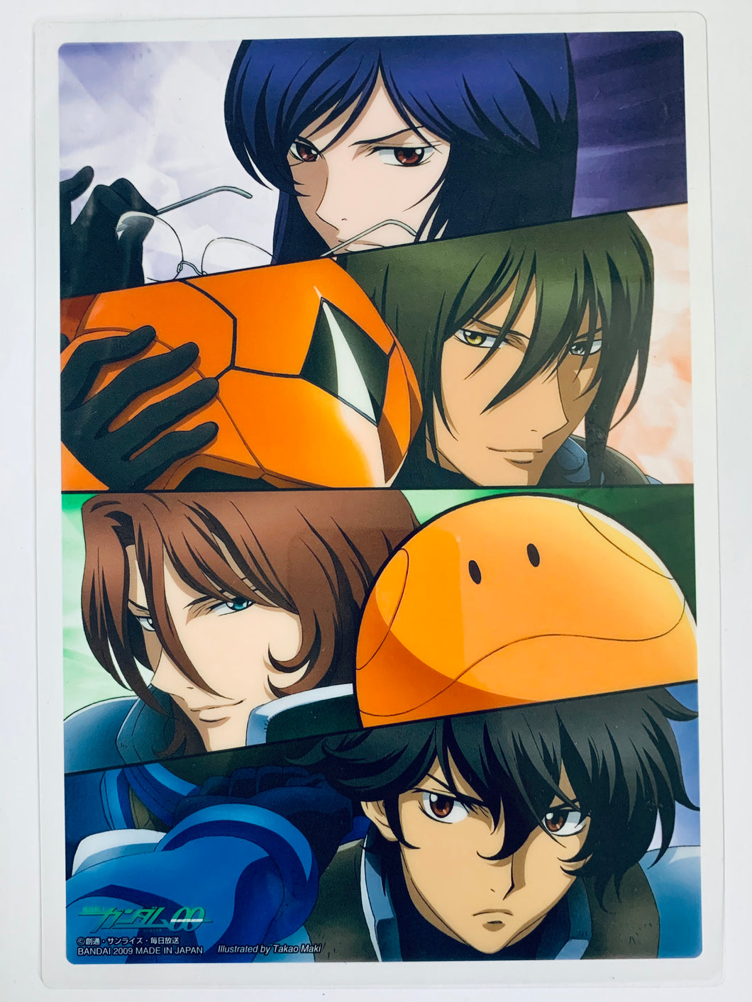 Mobile Suit Gundam 00 - Setsuna, Alleluiah, Tieria & Lockon - Jumbo Carddass MSG00 Visual Art Works Final Phase