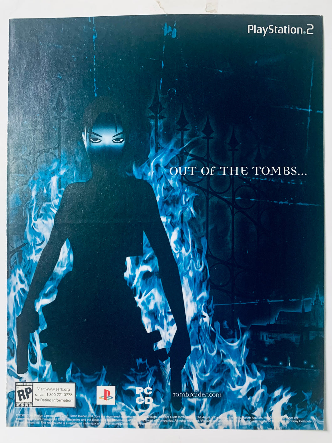 Tomb Raider: The Angel of Darkness - PS2 PC - Original Vintage Advertisement - Print Ads - Laminated A4 Poster