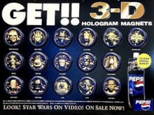 Cargar imagen en el visor de la galería, Star Wars Episode I: The Phantom Menace 3-D Hologram Magnets Collection
