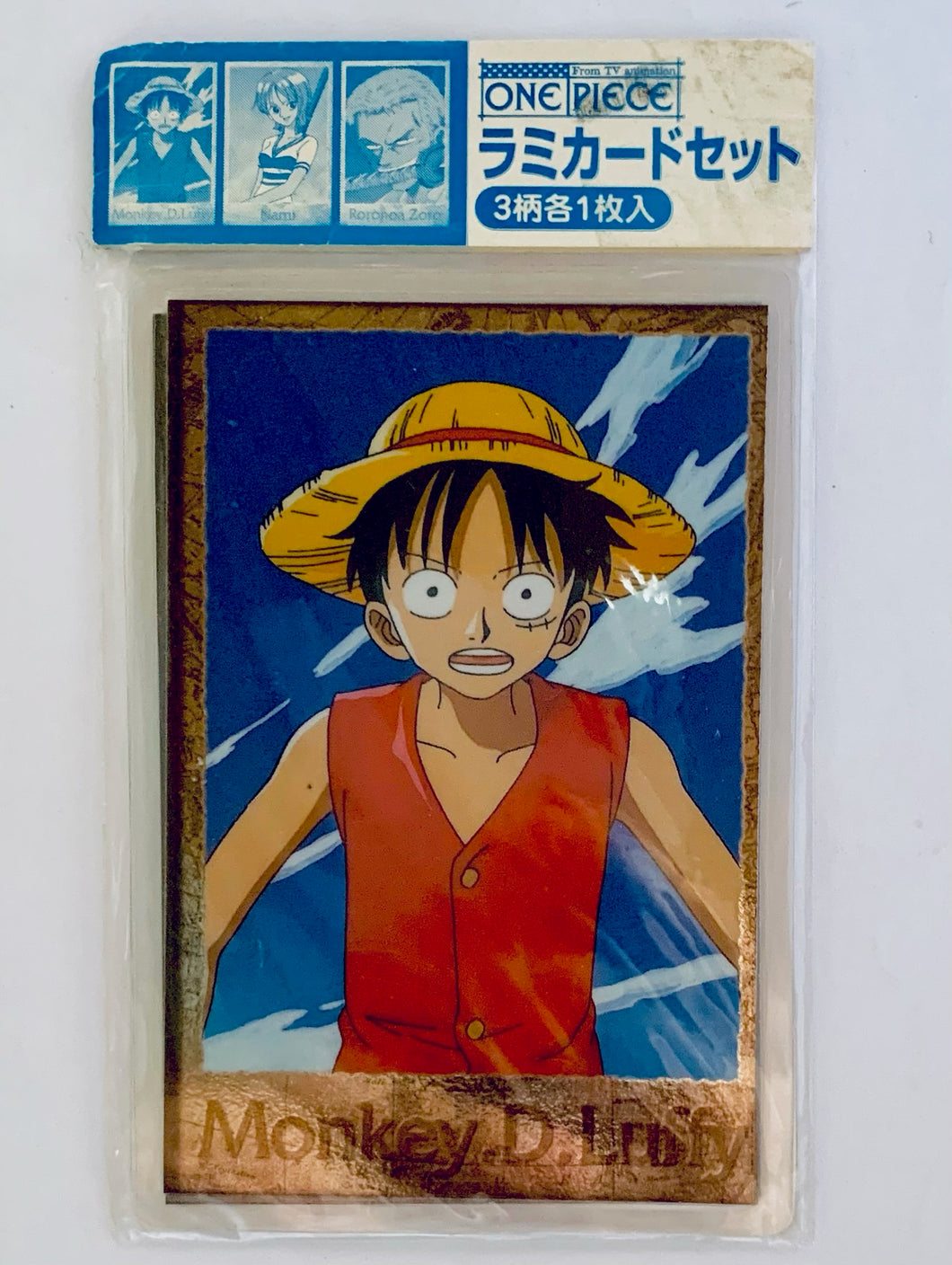 One Piece - Luffy, Nami & Zoro - Laminated Card Set