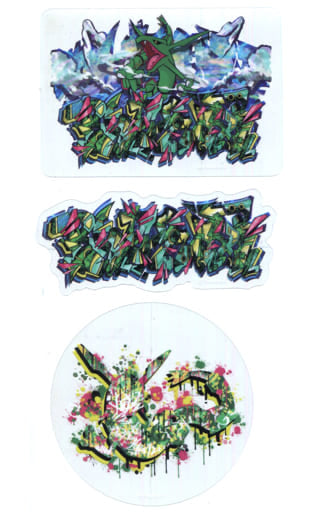 Pokémon - Rayquaza - Pokémon Center SHIBUYA Graffiti Art Sticker Set of 3